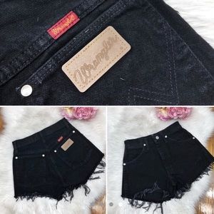 Black Wrangler Shorts